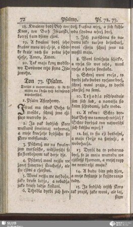 Ton 73. Psalm
