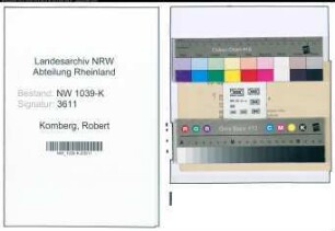 Entnazifizierung Robert Komberg , geb. 11.09.1890 (Lehrer)