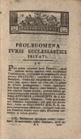 Prolegomena iuris ecclesiastici privati