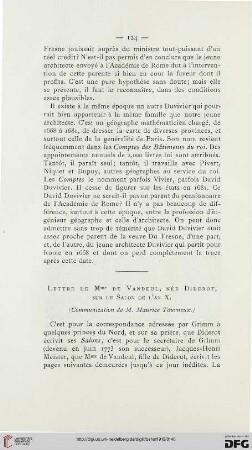 Lettre de Mme de Vandeul, née Diderot, sur le Salon de l'an X