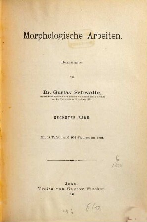 Morphologische Arbeiten. 6. 1896