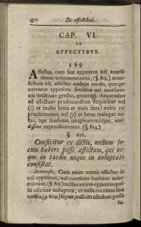 Cap. VI. De Affectibus.