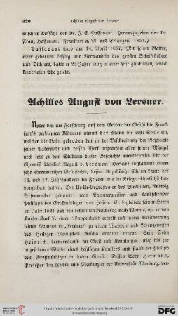 Achilles August von Lersner