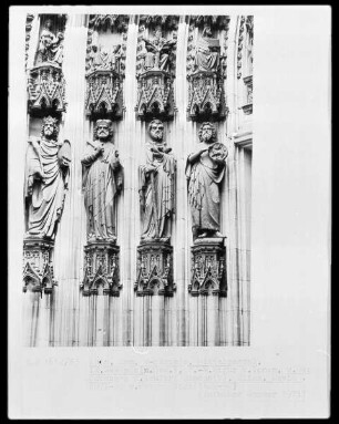 von innen nach außen: Johannes der Täufer, Joachim, Elias, David