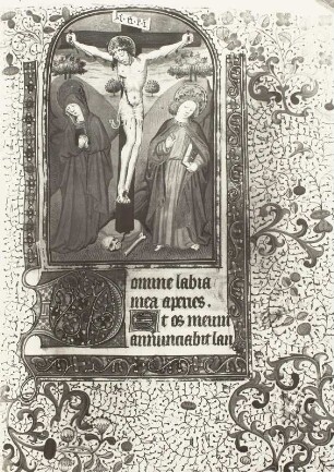 Illumination eines Stundenbuches, Kreuzigung