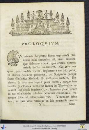 Proloquium.