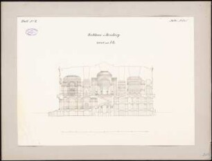 Rathaus, Hamburg: Querschnitt 1:200