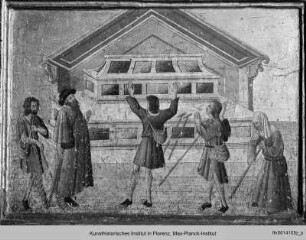 Predella : Wunder am Grab des Heiligen Stephanus