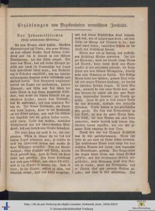 Erzählungen von Begebenheiten vermischten Innhalts.