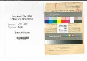 Entnazifizierung Wilhelm Behr , geb. 29.05.1903 (Polizist)