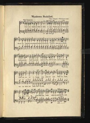 Wanderers Nachtlied