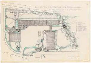 Garten- und Freianlagen der Realschule, Grevenbroich: Gestaltung der Gartenanlagen: Grundriss 1:200