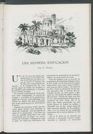 Una hermosa edificación.