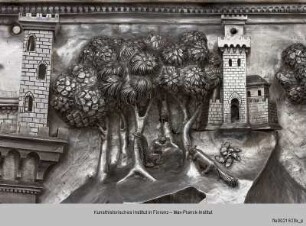 Silberaltar: Johannes der Täufer auf dem Weg in die Wüste