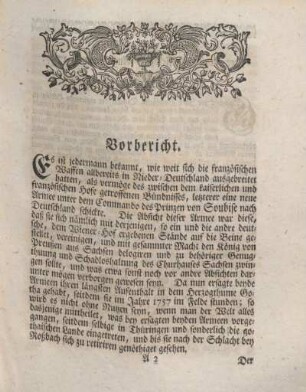 Vorbericht