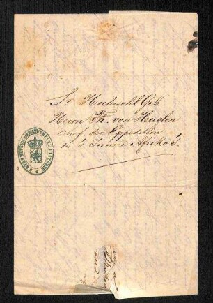 Handschriftlicher Brief von Schlegel an Heuglin