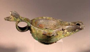 Lampe mit Lunula am Griff