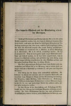 II. Der doppelte Ehebruch und der Strafantrag eines der Verletzten