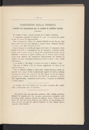 Condizioni della vendita estratte dal regolamento per le vendite al pubblico incanto