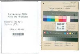 Entnazifizierung Richard Braun , geb. 08.07.1907 (Ingenieur)