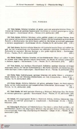 VIII. Persien