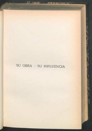 Su obra - su influencia