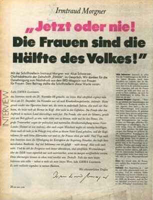 Für Dich - Zeitschriftenartikel 1989 - 1990
