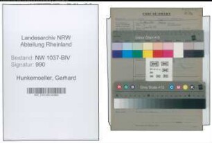 Entnazifizierung Gerhard Hunkemoeller , geb. ()