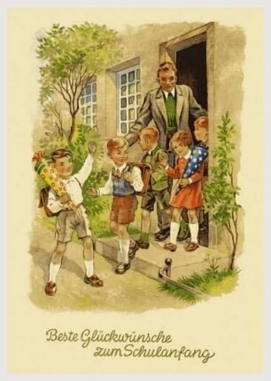 Beste Glückwünsche zum Schulanfang