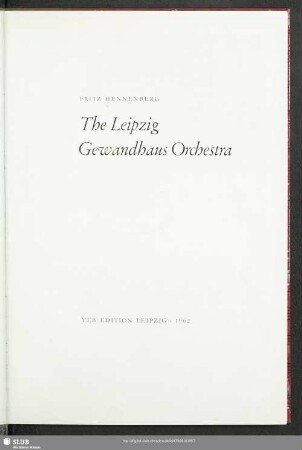 The Leipzig Gewandhaus Orchestra