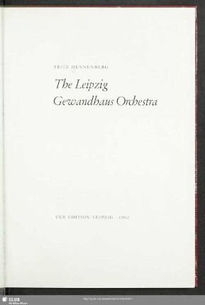 The Leipzig Gewandhaus Orchestra