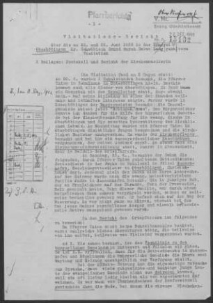 Oberböbingen mit Unterböbingen, Mögglingen, Hussenhofen und Diaspora: Visitationsbericht mit Pfarrbericht 1958