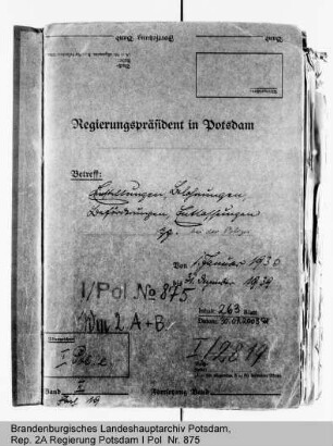 Einstellungen, Besoldungen, Beförderungen und Entlassungen bei der Polizei. Allgemeines