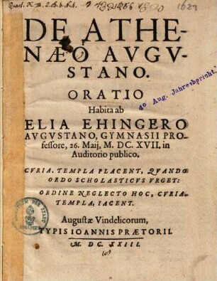 De Athenaeo Augustano
