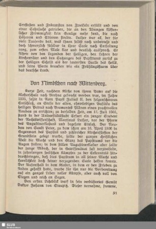 Von Nimbschen nach Wittenberg