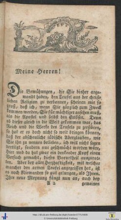 Meine Herren!