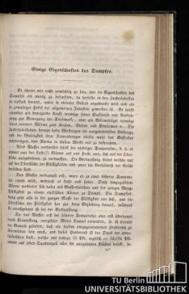 Einige Eigenschaften des Dampfes