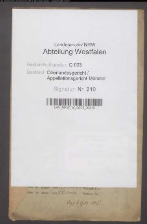 Kreditoren der Droste Nienbergschen Konkursmasse ./. Konkursmasse (Droste zu Erwitte, Droste Senden, von Ascheberg u.a.)