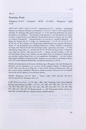 Aa 4. Epistulae Pauli