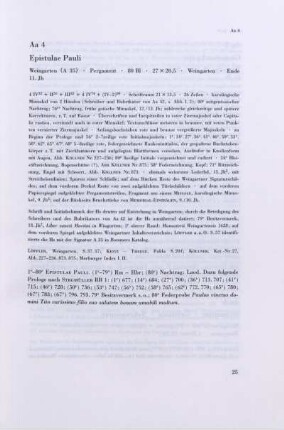 Aa 4. Epistulae Pauli