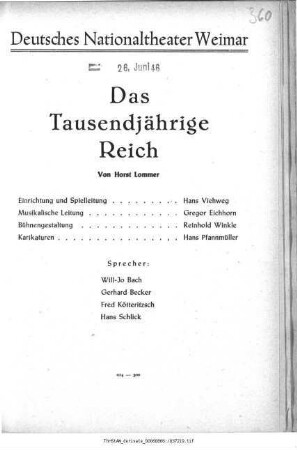 Das Tausendjährige Reich