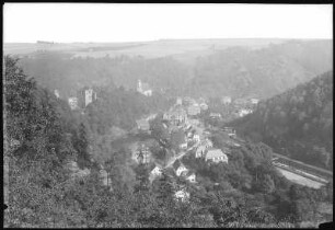Tharandt. Blick ins Badetal auf Tharandt