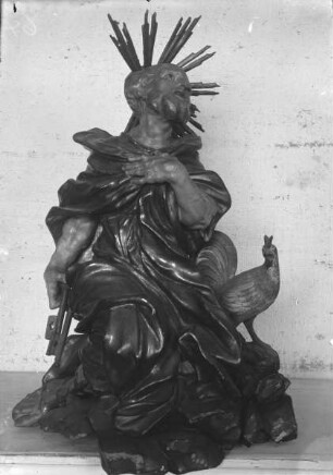 Apostel Petrus mit Hahn