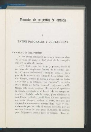 Memorias de un portón de estancia