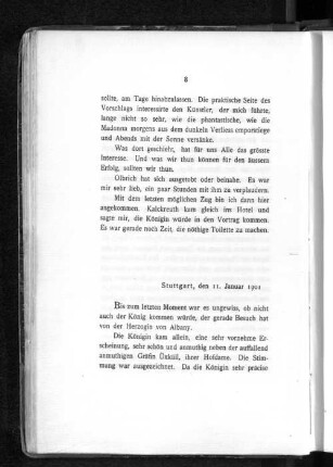 Stuttgart, den 11. Januar 1901