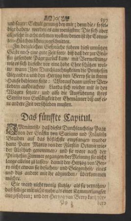 Das fünffte Capitul