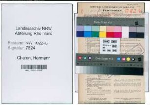 Entnazifizierung Hermann Charon , geb. 06.01.1903 (Polizist)