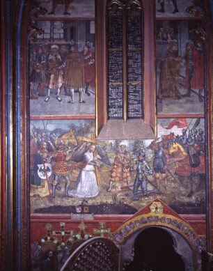 Jagiellonenzeitliche Wandgemälde, Prag, Hradschin, Tschechische Republik