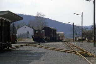Dörzbach V 22 Einfahrt Güterzug Rollbockbetrieb VT Rangierpersonal