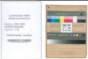Entnazifizierung Josefine Holtschneider , geb. 26.03.1921 ()